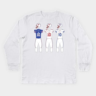 SMU Football Uniforms Kids Long Sleeve T-Shirt